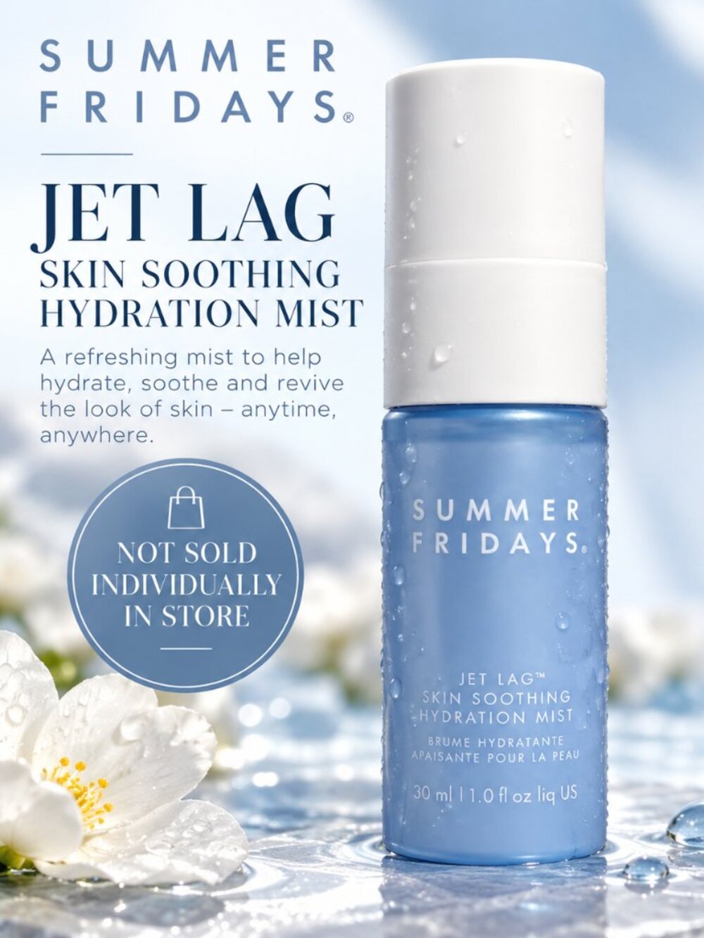💙 **SUMMER FRIDAYS – JET LAGTM HYDRATION MIST**